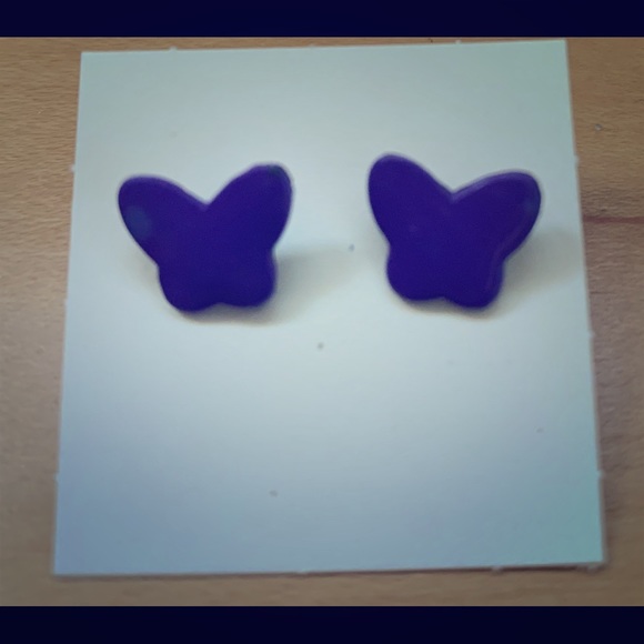 The Children's Place Other - Purple butterfly earrings